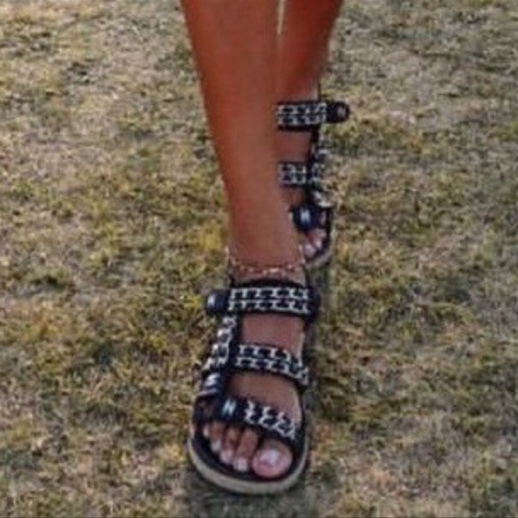 Chanel Chain Strap Sandals Size 39.5 - Picture 7 of 12